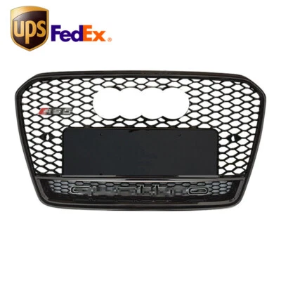  For Audi A5 S5 B8.5 2013 2014 2015 2016 Front Honeycomb Grille RS5 Style Grill Foto 1 de 3