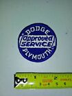 VINTAGE Embroidered Automotive Gasoline Patch UNUSED - DODGE PLYMOUTH APP SERVIC