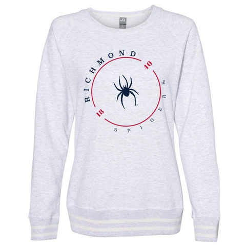 Venley Official NCAA Richmond Spiders "1840" Women's Sweatshirt w/ Striped Edges Cover