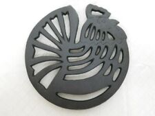 Old Mountain Rooster Trivet Pre-Seasoned Cast Iron - 3 Rubber Feet