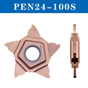2PCS PEN24-100S CNC Five Pointed Star Slotting Inserts PENTA For PCHR-24 Holder - Imagen 1 de 3