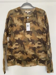 Womens Michael Kors, camouflage print knitted jumper, Size S - Picture 1 of 6