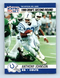 1990 Pro Set Anthony Johnson Rookie Indianapolis Colts #705