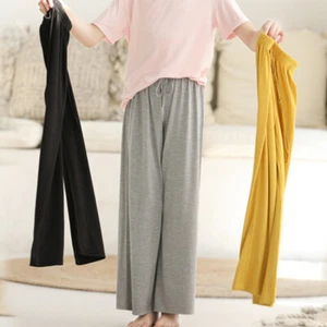 Kids Girls Pants Trousers Cotton Wide Leg Practice Loungewear Sport Casual Loose - Picture 1 of 17