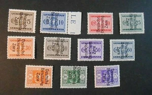 DEUTSCHLAND,GERMANY REICH 1943 ZARA Segnatasse ITALIEN SVR 11V.Cpl Satz MNH**BPP - Bild 1 von 3