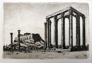 Fischer, Johannes Heinrich (1904 Dresden-1993 Dresden)-Zuschreibung „Akropolis" - Bild 1 von 8