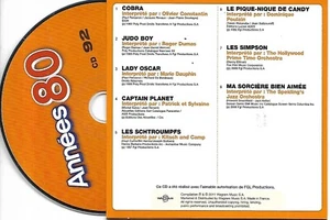 CD CARDSLEEVE ANNEES 80 8 TITRES : SIMPSON/CANDY/COBRA/SCHTROUMPFS/LADY OSCAR .. - Picture 1 of 1