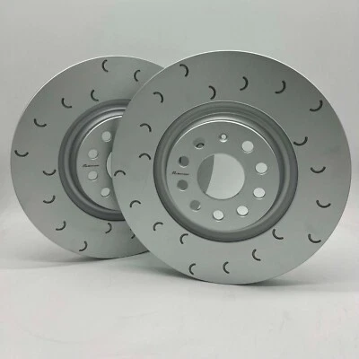 Front C-Hook Grooved Brake Discs (Pair) for VW Volkswagen Polo 6R 6C GTI - 310mm - Image 1 of 4