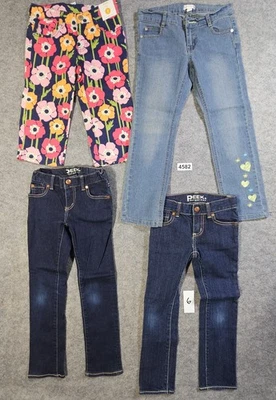 Lot of (4) - 3 Girls Size 7Y 1 6Y - Jeans & More Excellent Cond Various Brands - Image 1 of 4
