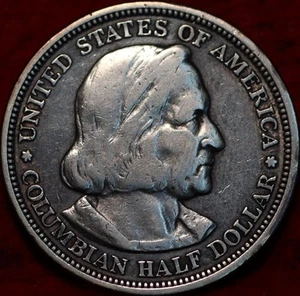 1893 Columbian Expo Silver Commemorative Half Dollar - Picture 1 of 2
