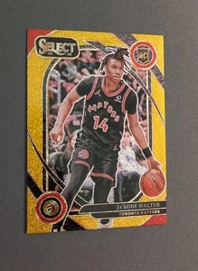 Panini Select 2024-25 - Ja'Kobe Walter RC Gold Glitter Courtside SSP - Raptors - Imagen 1 de 3