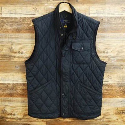 Polo Ralph Lauren Vest Jacket Size M Diamond Quilted Mens Full Zip Hunting - Image 1 of 4