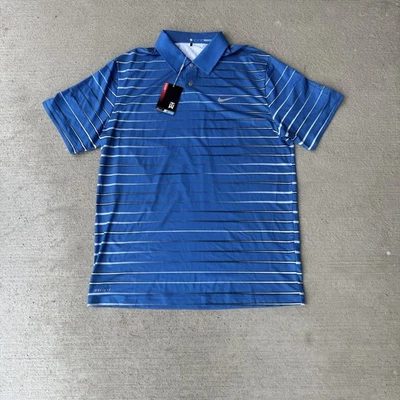 Camisa polo de golf Nike Tiger Woods Collection Dri-FIT para hombre grande azul nueva con etiquetas Foto 1 de 4