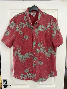 Reyn Spooner Men’s Hawaiian Short Sleeve Shirt Floral Red Tailored Large L - Imagen 1 de 9