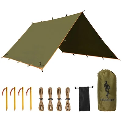 Lona exterior resistente de 10x10,5 pies - refugio impermeable para camping y senderismo Foto 1 de 4