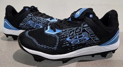 Формованные бутсы Boombah черные синие размер 8,5 - Изображение 1 из 4