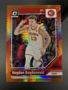 2024-25 Donruss Optic Bogdan Bogdanovic Orange Hyper /299 #59 Hawks - Picture 1 of 2