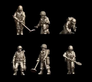 20mm 28mm ww2 US combat engineers bolt action - Picture 1 of 1