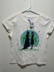 NWT Wicked Girls Size Small (6/7)Short Sleeve T-Shirt Ivory 0055 - Picture 1 of 5