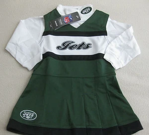 GIRLS SIZE 18M 18 MONTHS NEW YORK JETS NFL FOOTBALL CHEERLEADER OUTFIT NWT - Picture 1 of 1