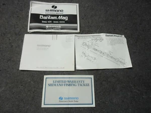 Manual de instrucciones y página de piezas SHIMANO Bantam Mag BMG-10X - Imagen 1 de 3