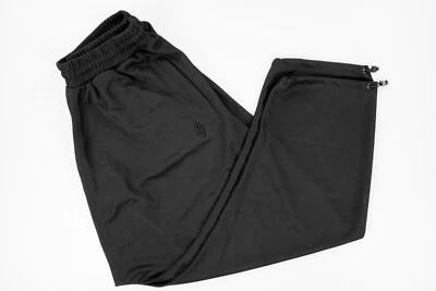 MARCELO BURLON 纯色黑色 Zacarias 裤子轻便标准版宽腿 L — 第 1/4 张图片