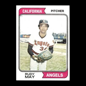 Rudy May 1974 Topps California Angels #302 Nice! 2 - Picture 1 of 2