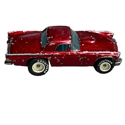 Hot Wheels 1977 57 T-Bird Red Real Riders Rubber Tires Good Year Malaysia VTG - Image 1 of 4