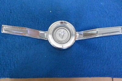 65 Mercury horn Button C5GA-13A800- 1965 Mercury Caliente Chrome Horn Ring Bar - Image 1 of 4