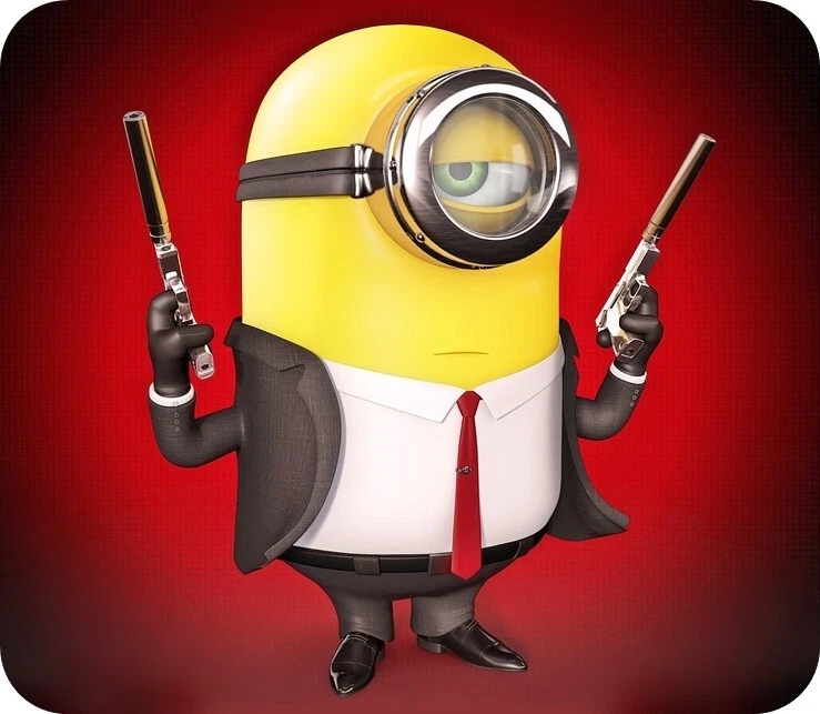 Minions "Pistol Packing" Computer / Laptop Mouse Pad - Image 1 of 1