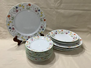 14pc Denby Langley Fine China Plate And Bowl Set, Made In Portugal, A2035 - Picture 1 of 4