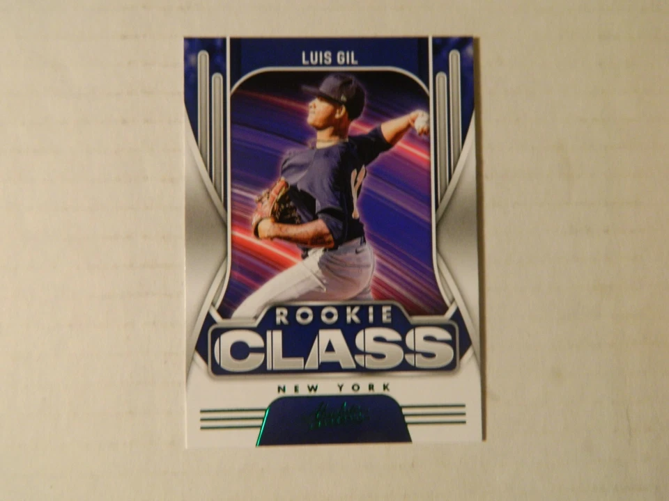2022 Panini Absolute Rookie Class Green Parallel Card of Luis Gil - Yankees - Image 1 of 1
