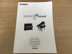 Bedienungsanleitung Yamaha silent Piano SG 2 top Zustand - Bild 1 von 3