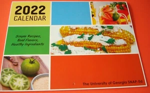 The University of Georgia  SNAP - ED Wall Calendar 2022 Includes Healthy Recipes - Picture 1 of 7