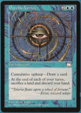 Psychic Vortex Weatherlight NM Blue Rare MAGIC MTG CARD (ID# 233606) ABUGames