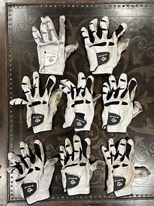 BIONIC Pre-Owned Used Worn Golf Glove 8 Lot Right-Handed Golfer LEFT Hand L & XL