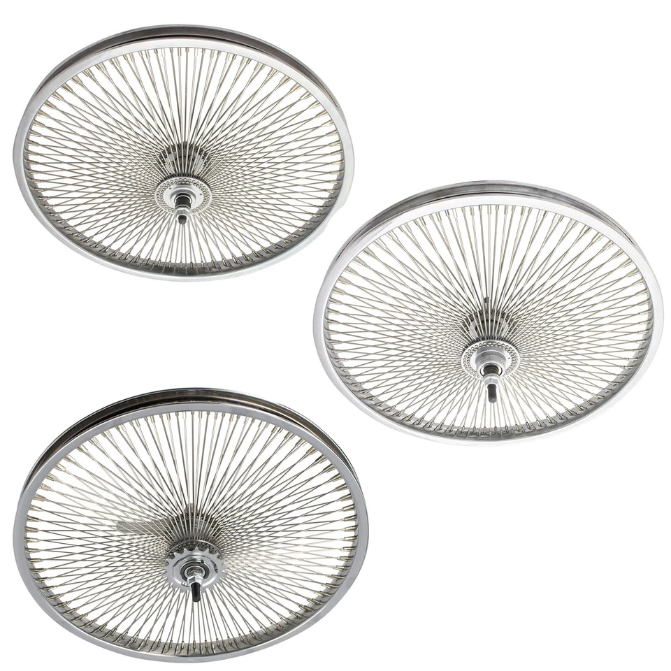 OG LOWRIDER CLASSIC NEW! 20" ORIGINAL FRONT,COASTER, OR FREEWHEEL IN 144 SPOKE CHROME IN 3/8 AXLE