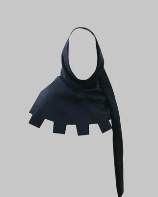 Woolen Medieval Hood Hat COWL Mittelalterliche Haube LARP halloween Goth - Image 1 of 3