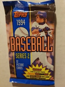1994 TOPPS BASEBALL SERIES 2 new 1PACK OF 12 CARDS - Still Factory Sealed - Picture 1 of 2