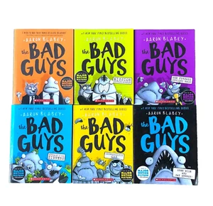 Lot of 6 The Bad Guys Paperback Books #1-5 & 15 by Aaron Blabey (1,2,3,4,5,15) - Imagen 1 de 2