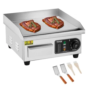 VEVOR Kommerzielle Elektrische Grillplatte 2000W Arbeitsplatten-Grill Flach 10mm - Bild 1 von 12
