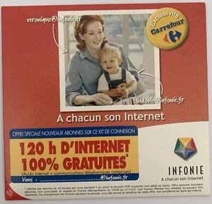 French vintage kit connexion internet CD-ROM INFONIE - Photo 1/3