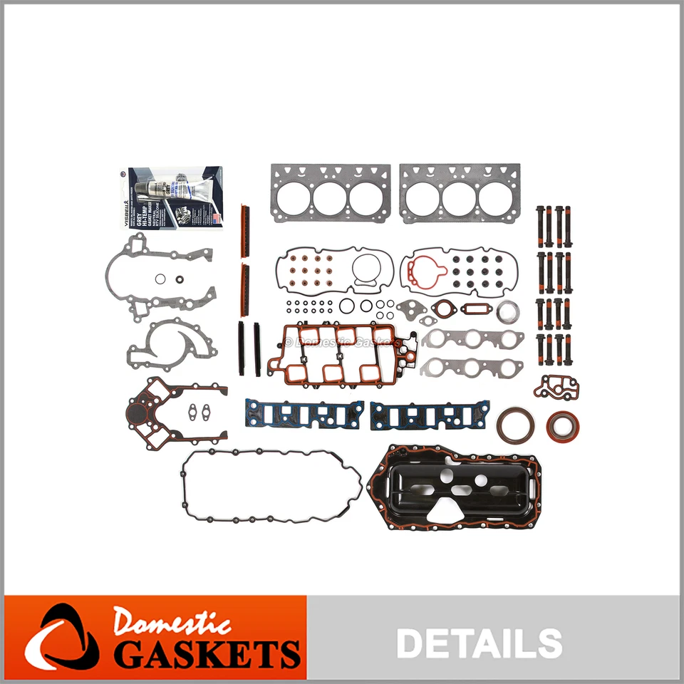 Fits 04-05 Buick Regal Chevrolet Impala 3.8 1st 2nd Design Full Gasket Set Bolts - Image 1 of 4