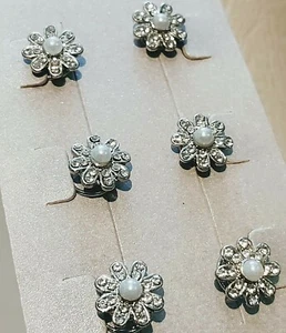 Rhinestone and Pearl Haiir Twists Jewellery - Picture 1 of 5