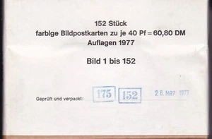 Bund Bildpostkarten Burgen + Schlösser 1977 - 152 Verschiedene Bilder OVP - Bild 1 von 1