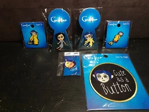 Coraline Mondo Loungefly Pins And Iron On Patch Lot - Picture 1 of 11