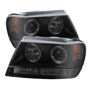 Spyder Auto 5078568 Halo LED Projector Headlights Fits 99-04 Grand Cherokee (WJ) - Foto 1 di 3