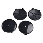 Enhance Your Car's Look With 4Pcs Universal Black Wheel Center Cap Covers