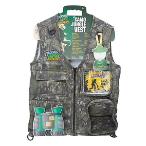 Backyard Safari Kids Jungle Camo Cargo Vest NEW - Picture 1 of 1