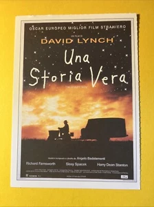 MINI LOCANDINA CIAK FILM COLLEZIONE UNA STORIA VERA - THE STRAIGHT STORY 1999 - Picture 1 of 2